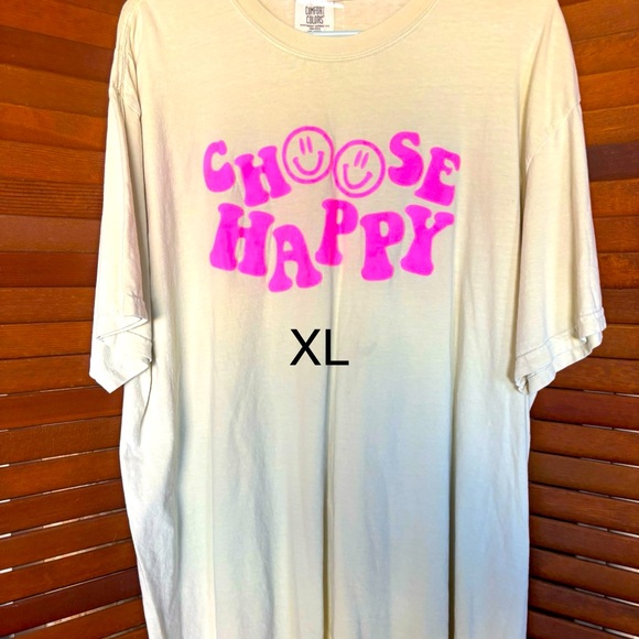 Tops - Choose Happy Graphic T-Shirt XL
